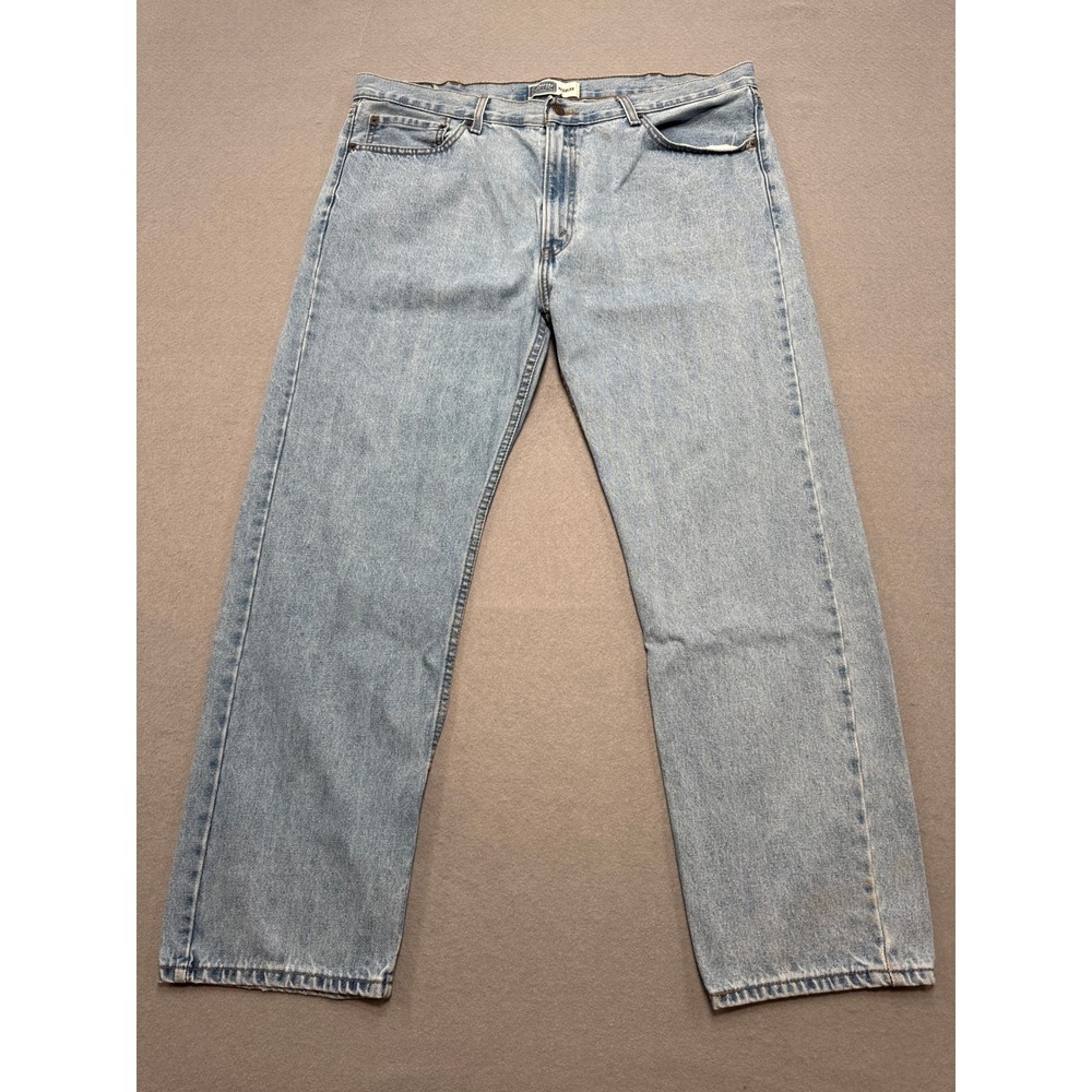 Y2K Levi's Signature Jeans Men's 40x30 Blue Light Wash Denim Straight Leg Cotton